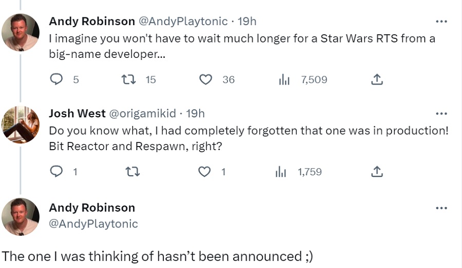 Renomowany dziennikarz podpowiedział, że trwają prace nad grą strategiczną czasu rzeczywistego opartą na uniwersum Star Wars i nie jest to gra od Respawn Studios-2