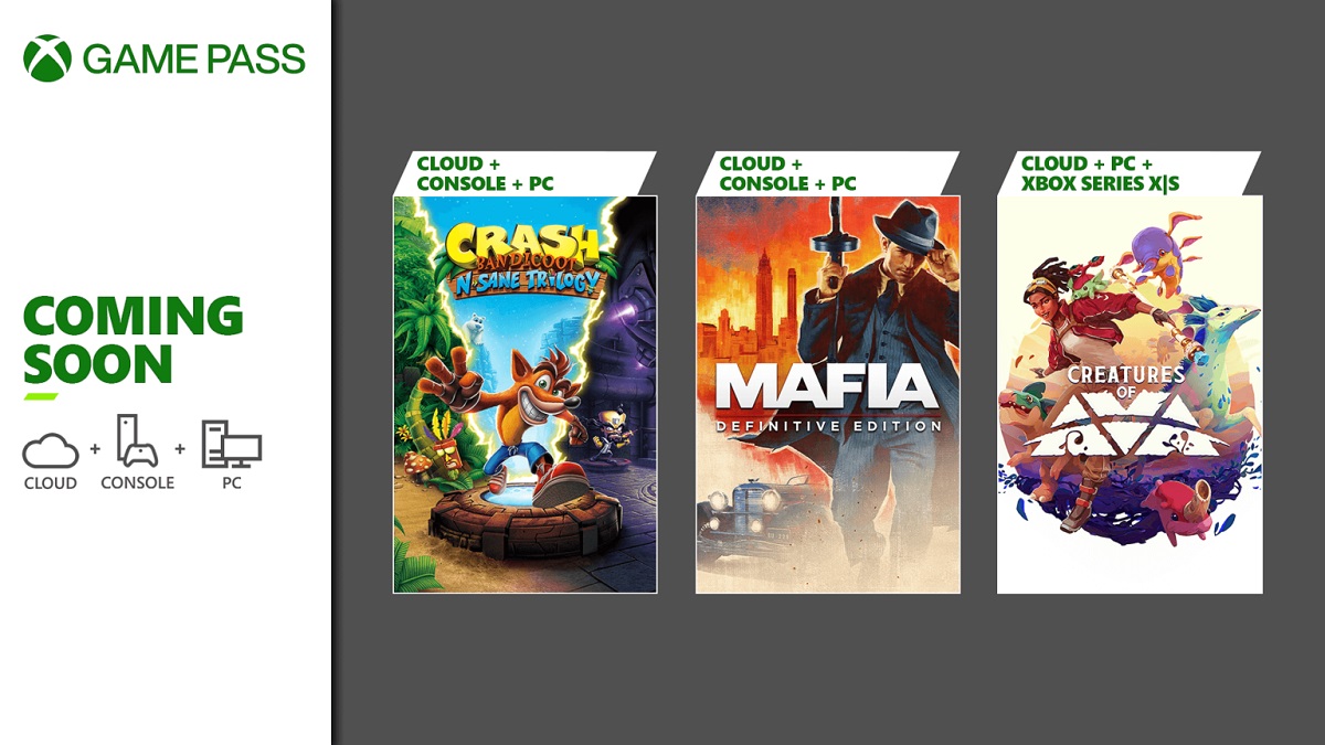 To już oficjalne: nowe dodatki do Xbox Game Pass na pierwszą połowę sierpnia obejmują remake Mafii i trzyczęściową antologię Crash Bandicoot.