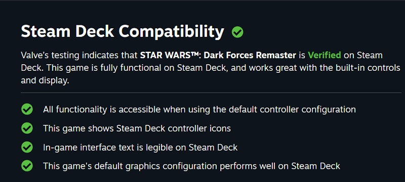Remaster kultowej strzelanki Star Wars: Dark Forces otrzyma pełną kompatybilność z platformą Steam od pierwszego dnia po premierze.-2