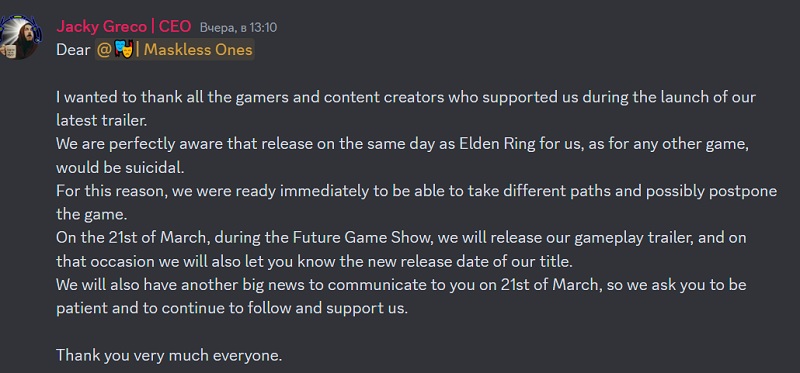 Elden Ring pokrzyżował wszystkie plany: twórcy ambitnej gry akcji Enotria: The Last Song przesunęli datę premiery gry z powodu przytłaczającej konkurencji.-2