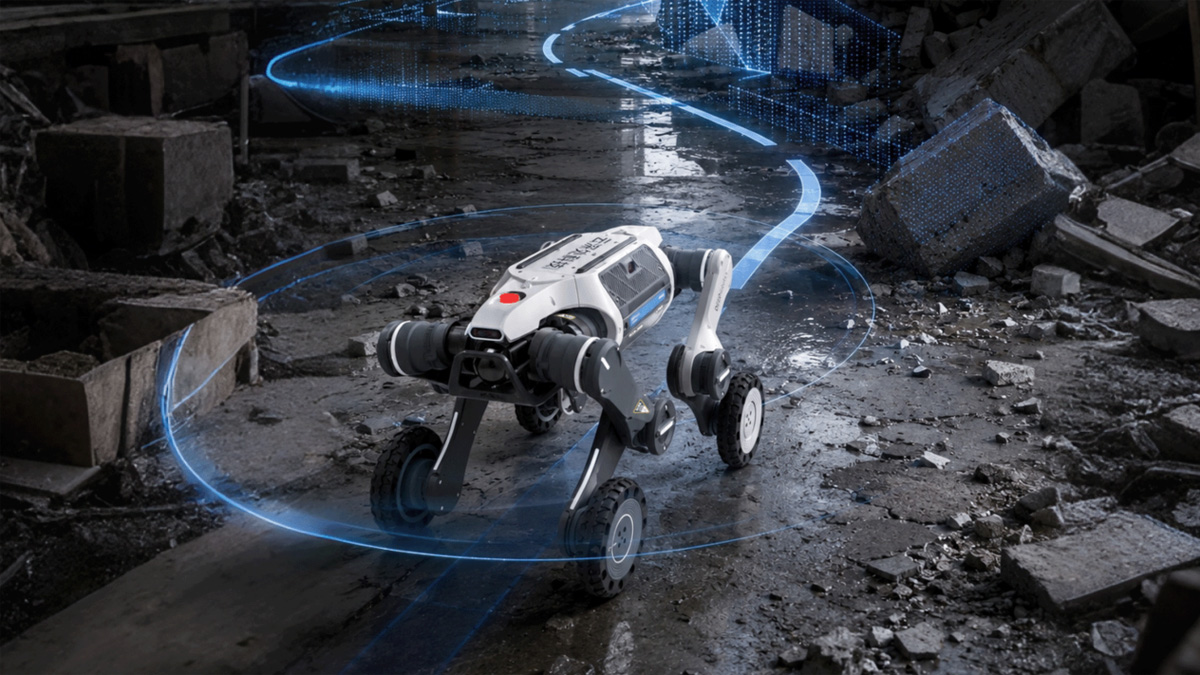 Kompaktowy robot Lynx S10 w ruchu
